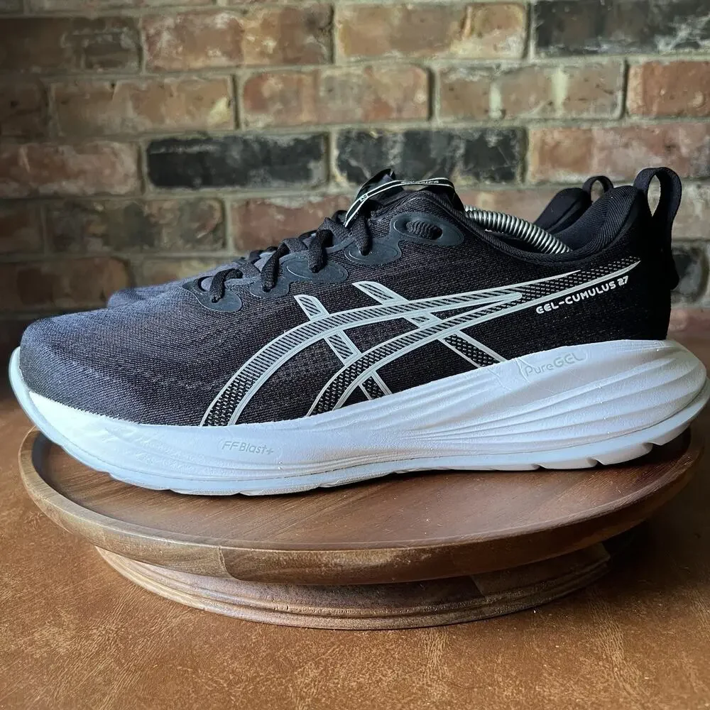Asics Gel Cumulus 27 Black FF Blast Cushion Road Running Shoes Sneakers Mens 12